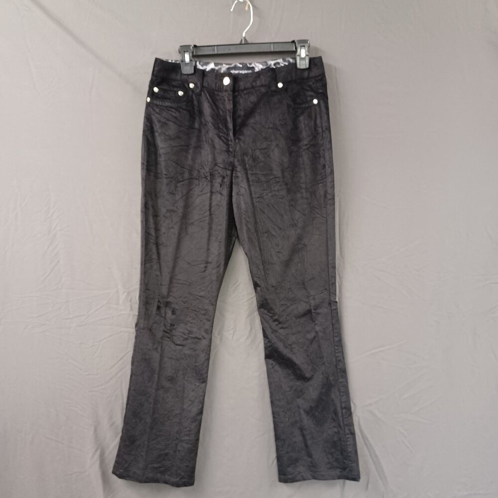 Sharagano Woman's Corduroy Dress Pants Size 6. Black. Pockets. Business, Party